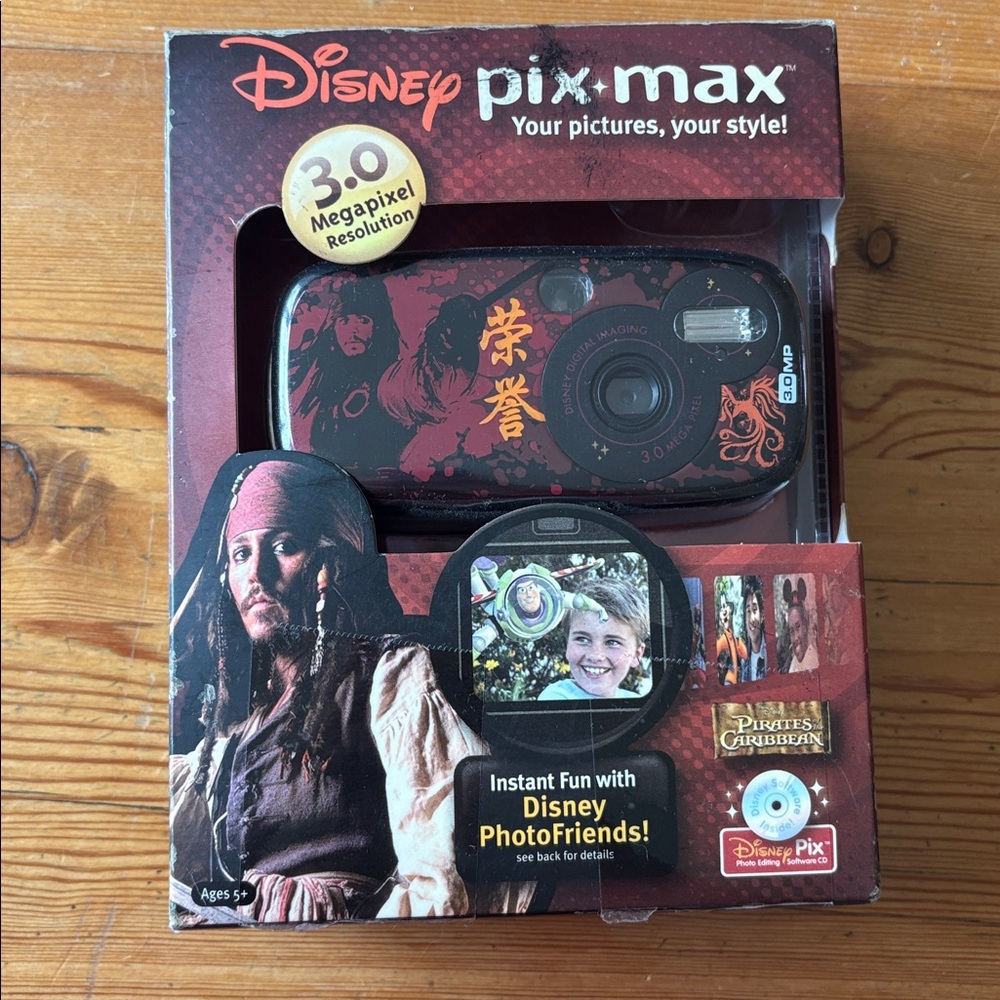 Y2K Disney Pix Max Digital Camera Pirates of the Caribbean open box NEW